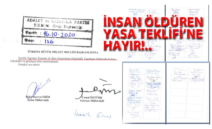 TBMM İNSAN ÖLDÜREN YASA ÇIKARTMAZ!