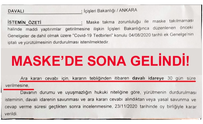 MASKE DAVASI DANIŞTAY’DA BAŞLADI