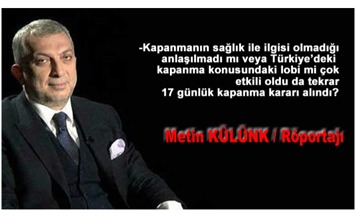 AK PARTİ’YE EN YAKIN İSİMDEN,