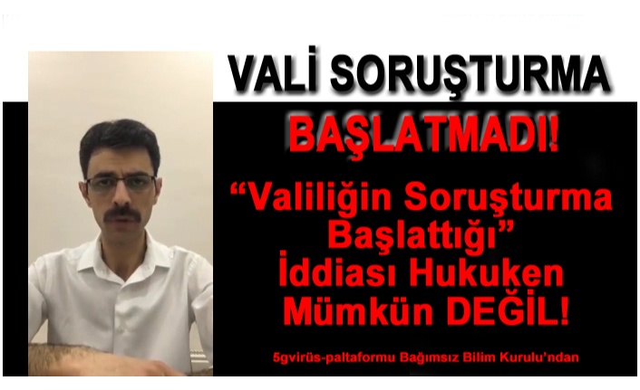 SAVCIYA, VALİ SORUŞTURMA BAŞLATMADI!