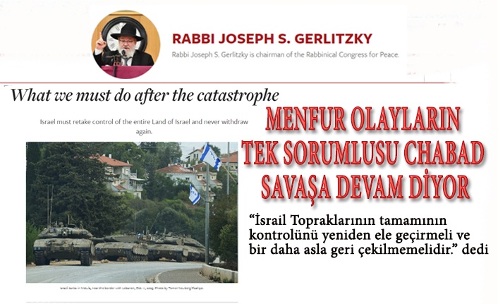 CHABAD SAVAŞ İSTİYOR!