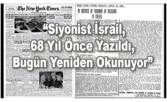 <b>SAPKIN, “SİYONİZM LAİKLİĞİ”(*)</b>