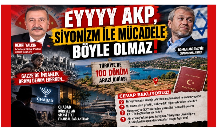 <b>AKP’YE ABRAMOVİÇ SORUSU:</b>