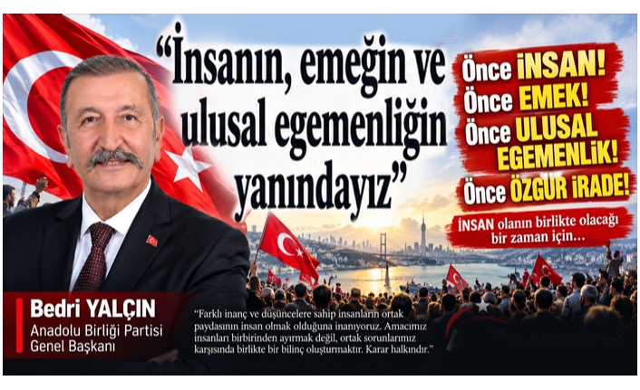 <b>ÖNCE İNSAN</b>