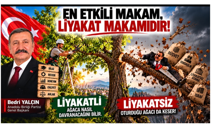 <b>“Liyakat Siyaset Üstüdür”</b>