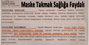 DANIŞTAY KARAR VERDİ: MASKE TAKMAK FAYDALI